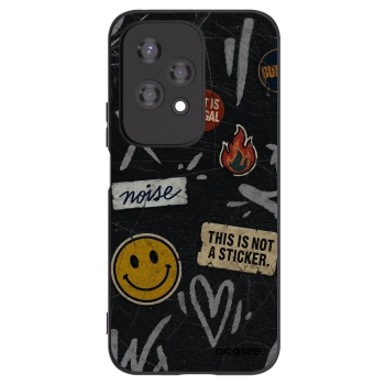 Picasee silikonski črni ovitek za Honor 200 Lite - STICKERS x TAGS