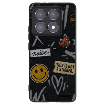 Picasee silikonski črni ovitek za Xiaomi 14T Pro - STICKERS x TAGS