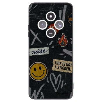 Picasee silikonski črni ovitek za Xiaomi Redmi 14C - STICKERS x TAGS