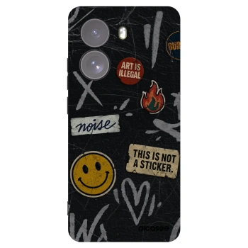 Picasee silikonski črni ovitek za Xiaomi Poco X7 - STICKERS x TAGS
