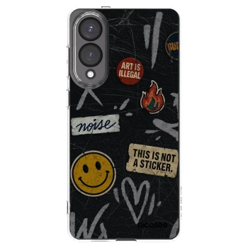 Picasee silikonski prozorni ovitek za Samsung Galaxy S25 Edge 5G - STICKERS x TAGS