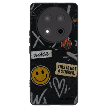 Picasee silikonski črni ovitek za Honor Magic7 Lite 5G - STICKERS x TAGS