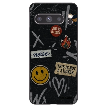 Picasee silikonski črni ovitek za Google Pixel 8 Pro - STICKERS x TAGS