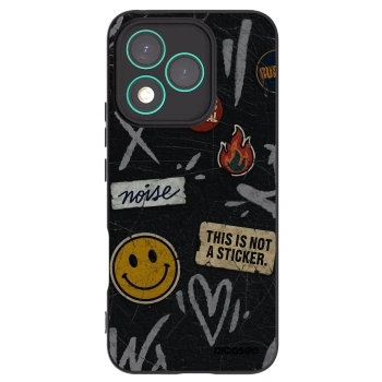 Picasee silikonski črni ovitek za Honor 400 Lite 5G - STICKERS x TAGS