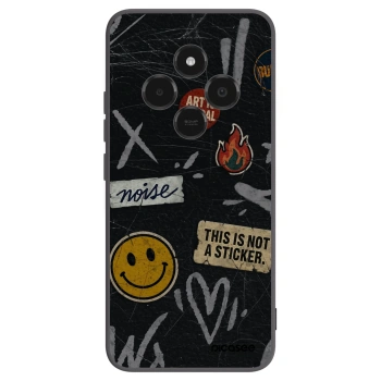 Picasee silikonski črni ovitek za Xiaomi Poco C75 - STICKERS x TAGS
