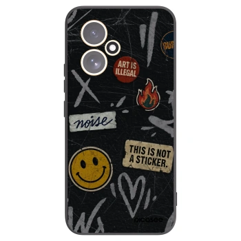 Picasee silikonski črni ovitek za Honor 400 5G - STICKERS x TAGS
