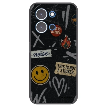 Picasee silikonski črni ovitek za Xiaomi Redmi 15C 4G - STICKERS x TAGS