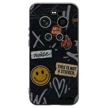 Picasee silikonski črni ovitek za Xiaomi 17 Ultra - STICKERS x TAGS