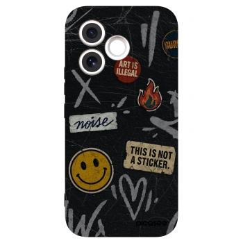 Picasee silikonski črni ovitek za Honor 600 Lite - STICKERS x TAGS