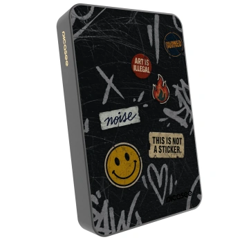 Picasee Prenosna baterija z MagSafe 10 000 mAh Siva - STICKERS x TAGS