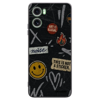 Picasee silikonski črni ovitek za Motorola Moto G06 - STICKERS x TAGS