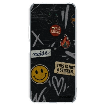 Picasee silikonski prozorni ovitek za Xiaomi Redmi Note 9 Pro - STICKERS x TAGS