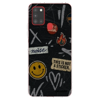 Picasee silikonski prozorni ovitek za Samsung Galaxy A21s - STICKERS x TAGS