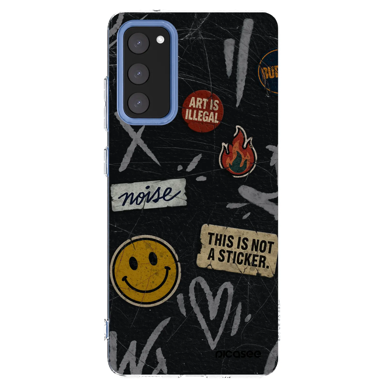 Picasee silikonski prozorni ovitek za Samsung Galaxy S20 FE - STICKERS x TAGS