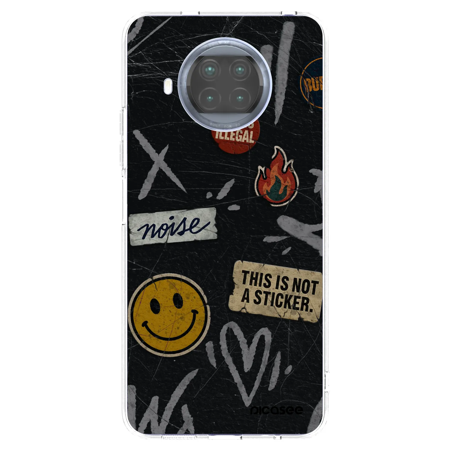 Picasee silikonski prozorni ovitek za Xiaomi Mi 10T Lite - STICKERS x TAGS