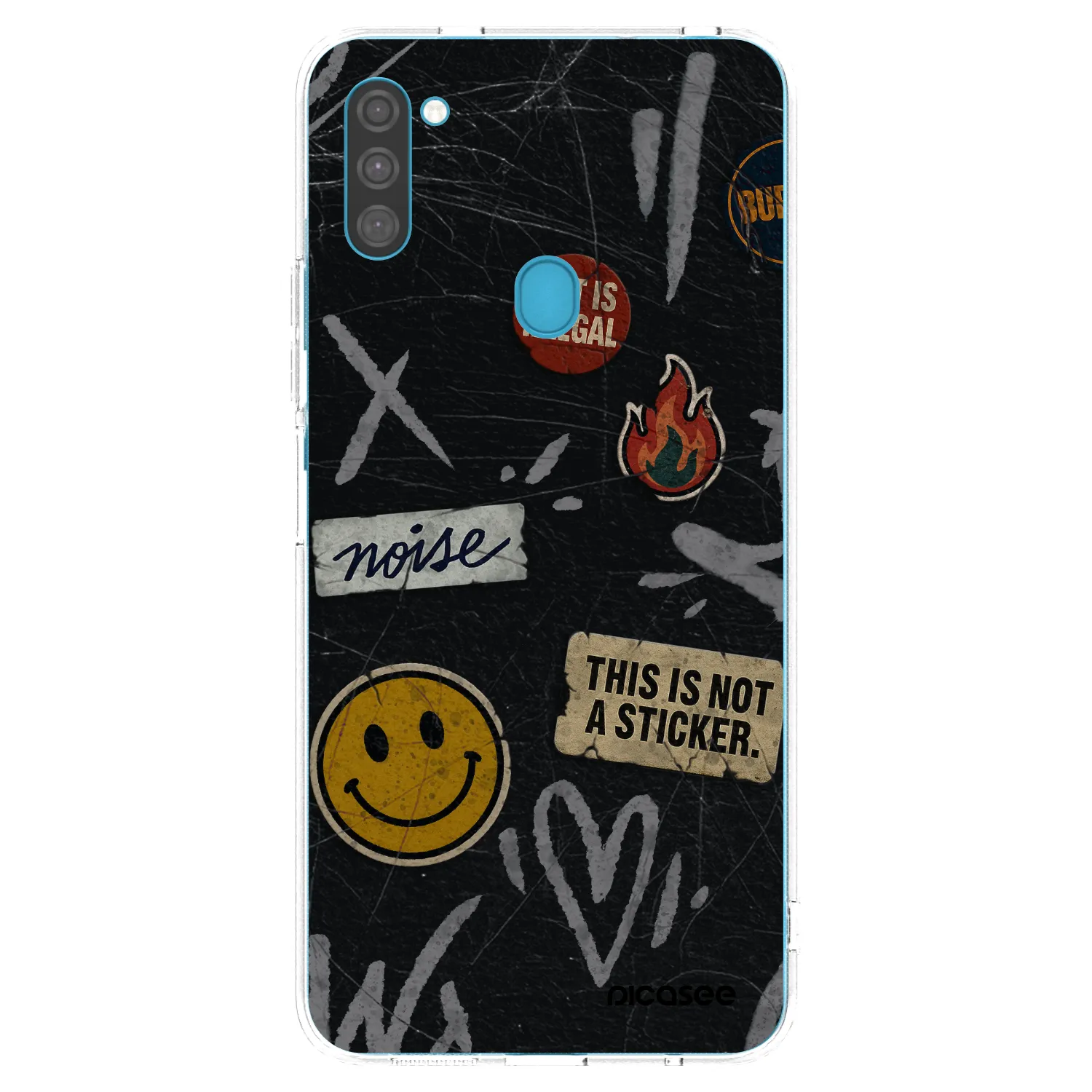 Picasee silikonski prozorni ovitek za Samsung Galaxy M11 - STICKERS x TAGS