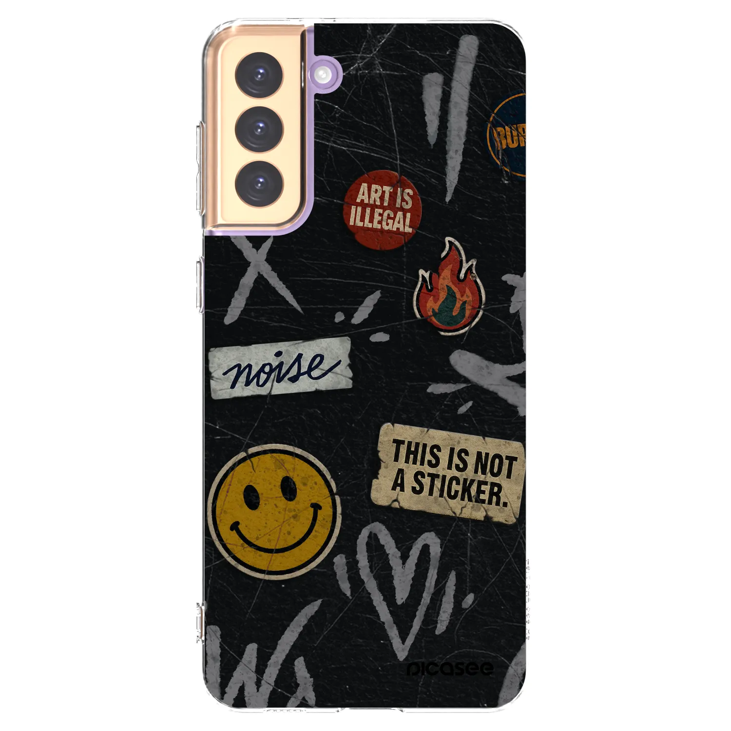 Picasee silikonski prozorni ovitek za Samsung Galaxy S21+ 5G G996F - STICKERS x TAGS