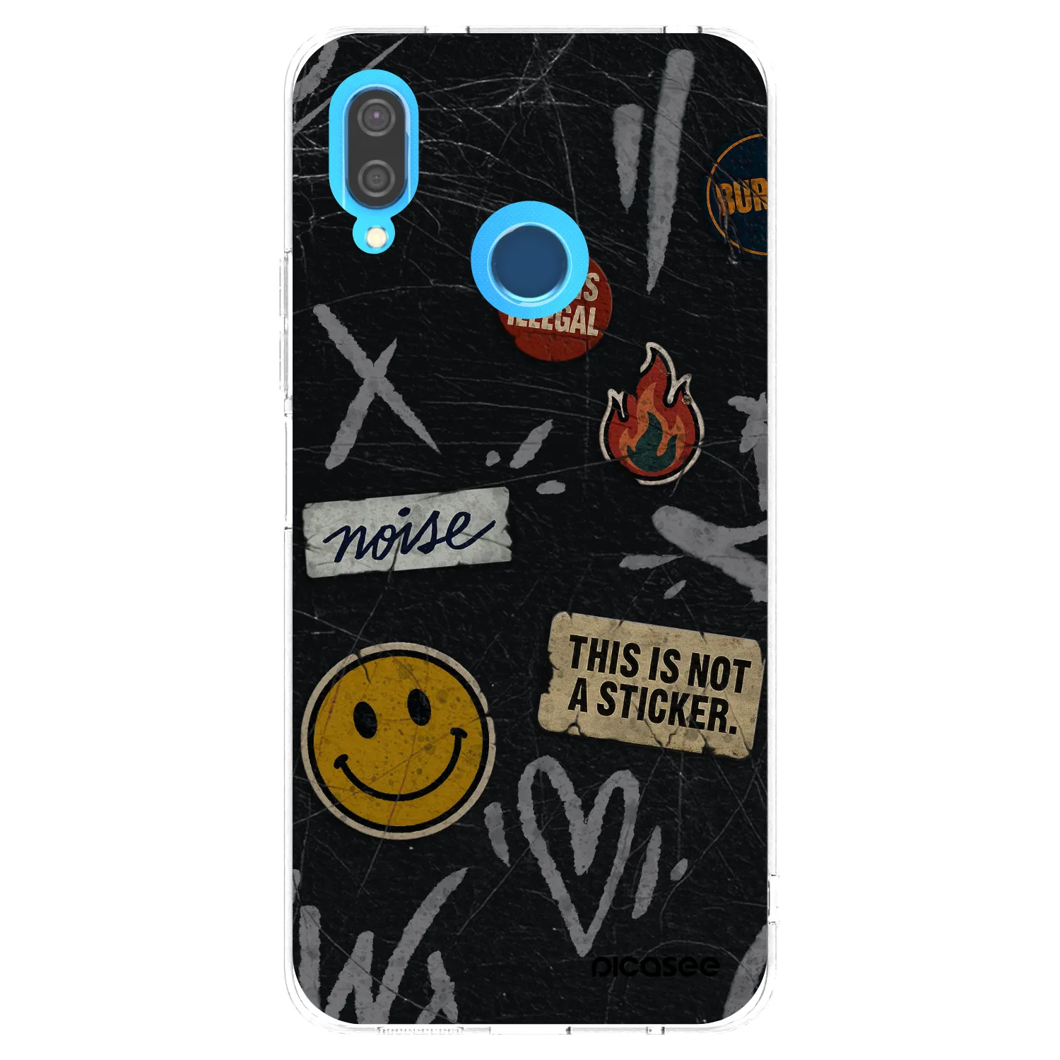 Picasee silikonski prozorni ovitek za Huawei P20 Lite - STICKERS x TAGS