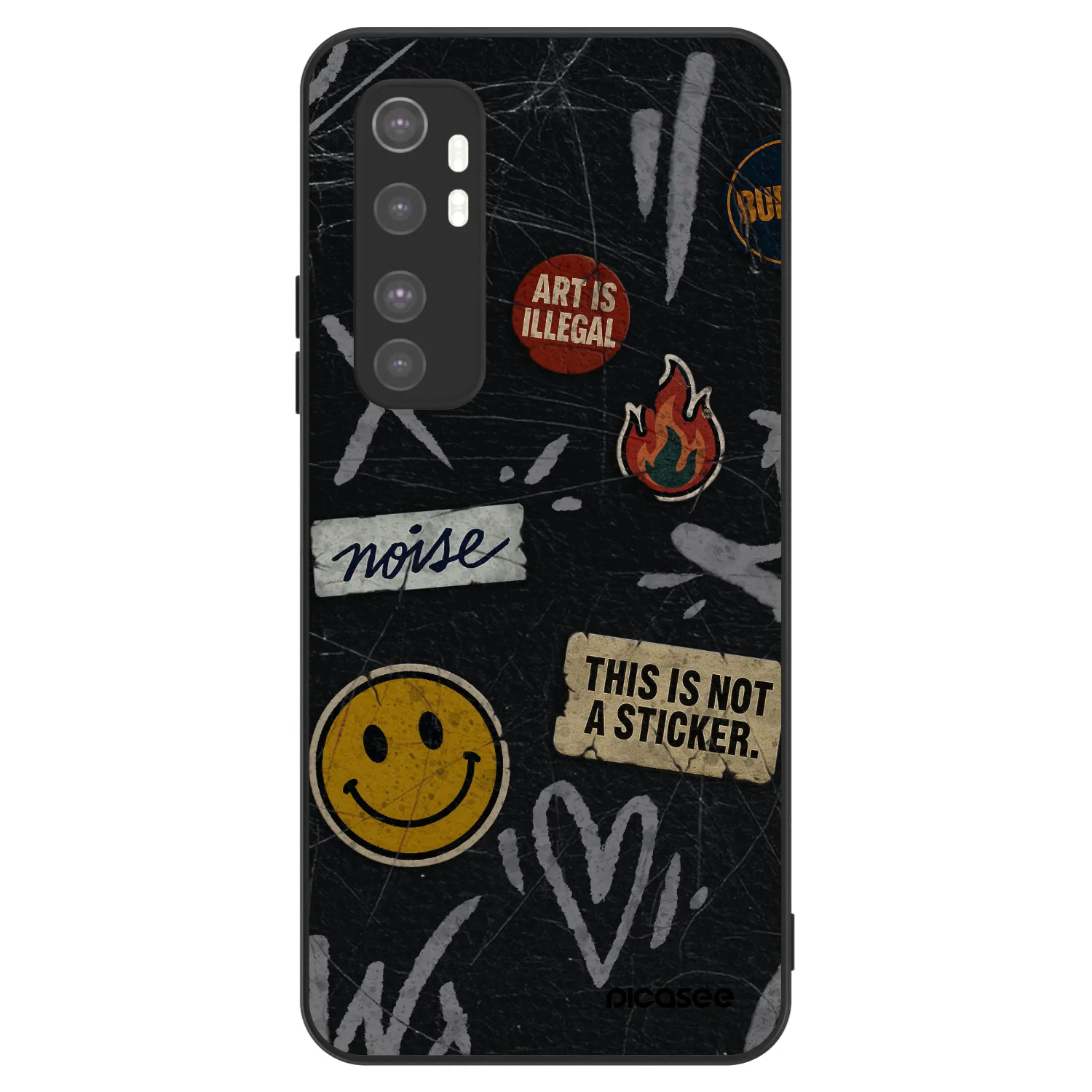 Picasee ULTIMATE CASE za Xiaomi Mi Note 10 Lite - STICKERS x TAGS