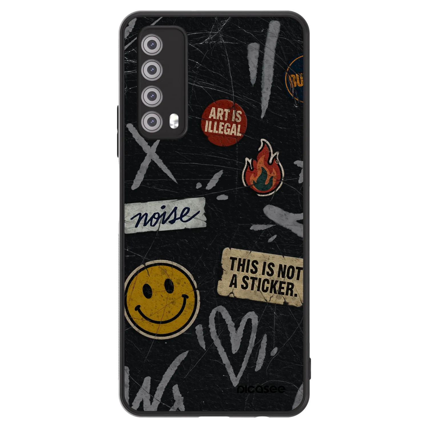 Picasee ULTIMATE CASE za Huawei P Smart 2021 - STICKERS x TAGS