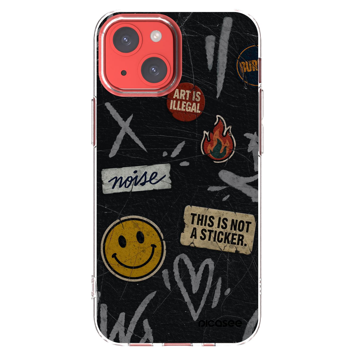 Picasee silikonski prozorni ovitek za Apple iPhone 13 mini - STICKERS x TAGS