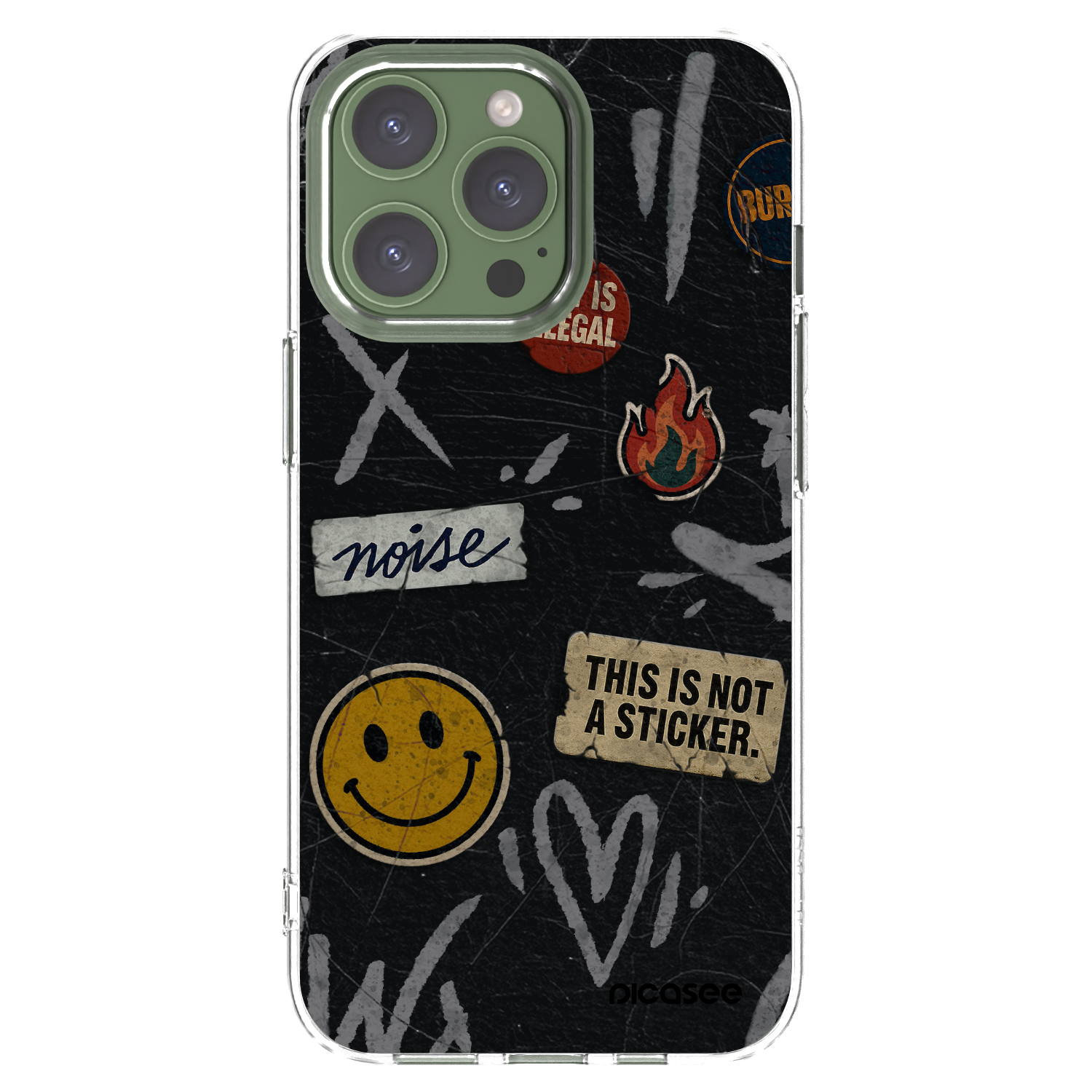 Picasee silikonski prozorni ovitek za Apple iPhone 13 Pro - STICKERS x TAGS