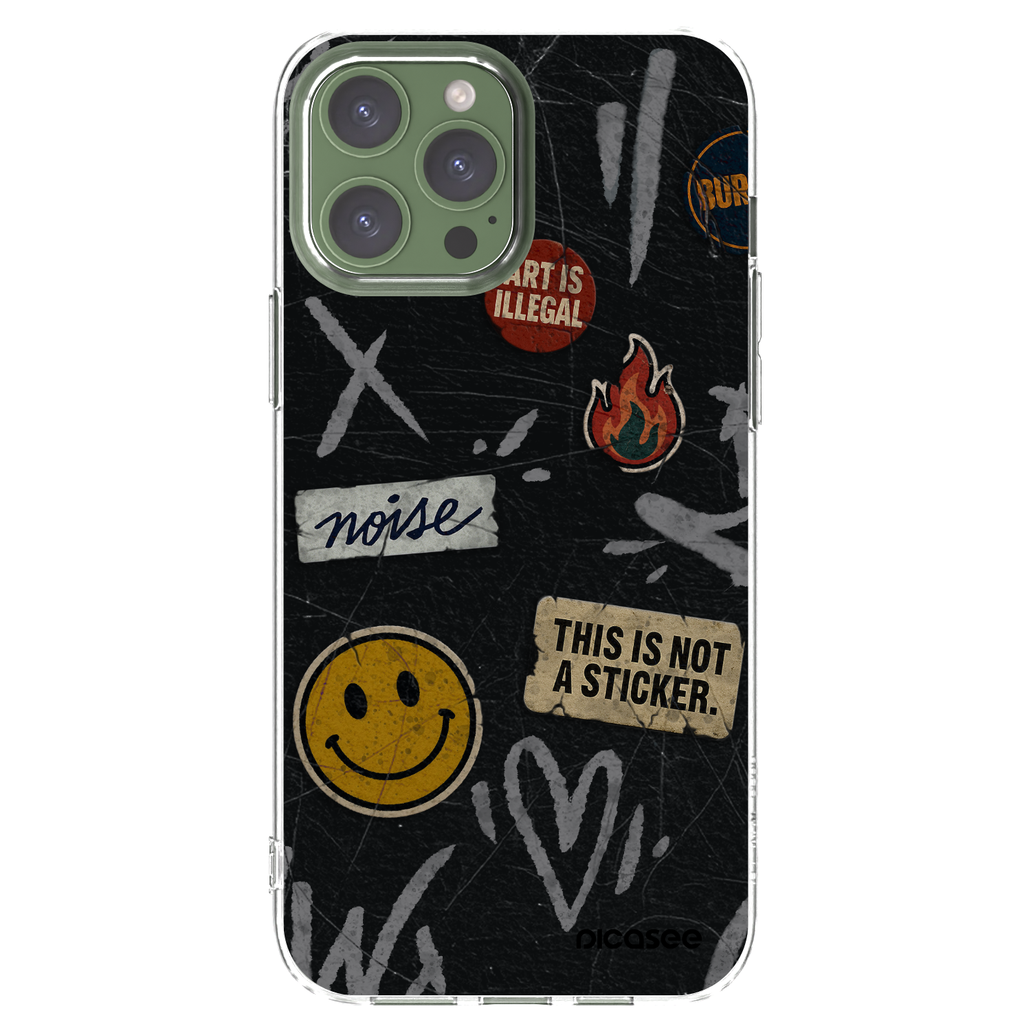 Picasee silikonski prozorni ovitek za Apple iPhone 13 Pro Max - STICKERS x TAGS