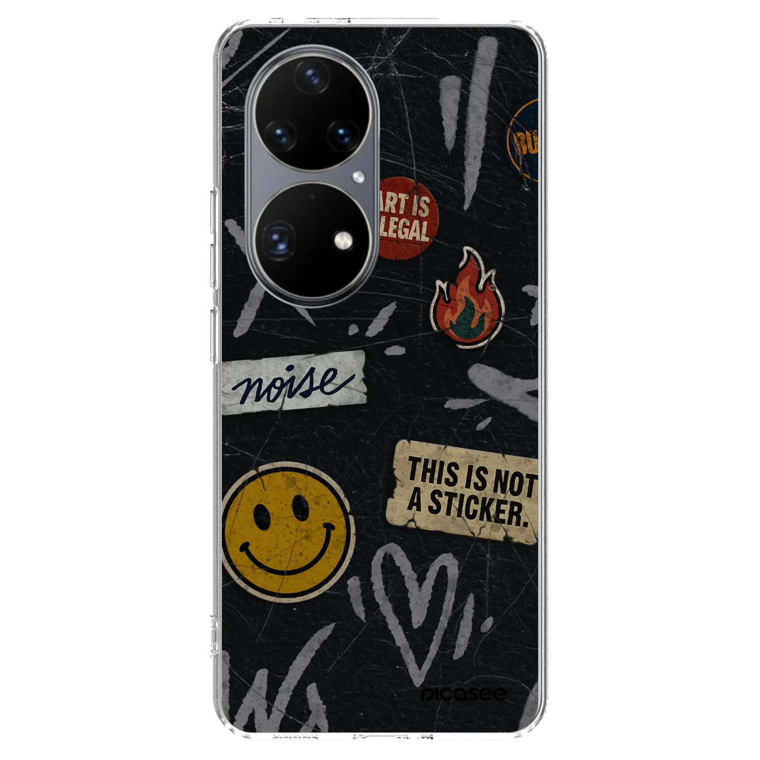 Picasee silikonski prozorni ovitek za Huawei P50 - STICKERS x TAGS