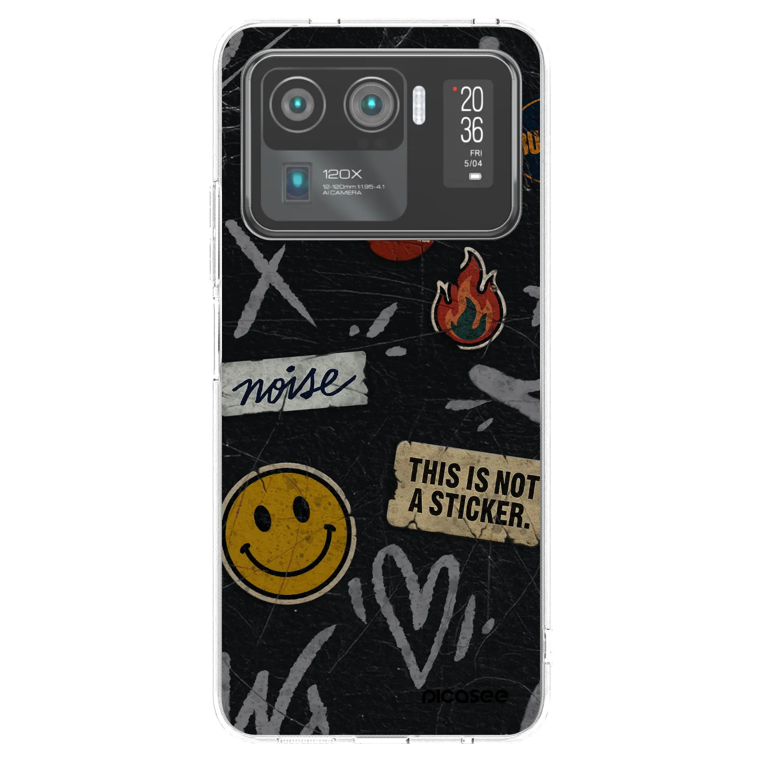 Picasee silikonski prozorni ovitek za Xiaomi Mi 11 Ultra - STICKERS x TAGS