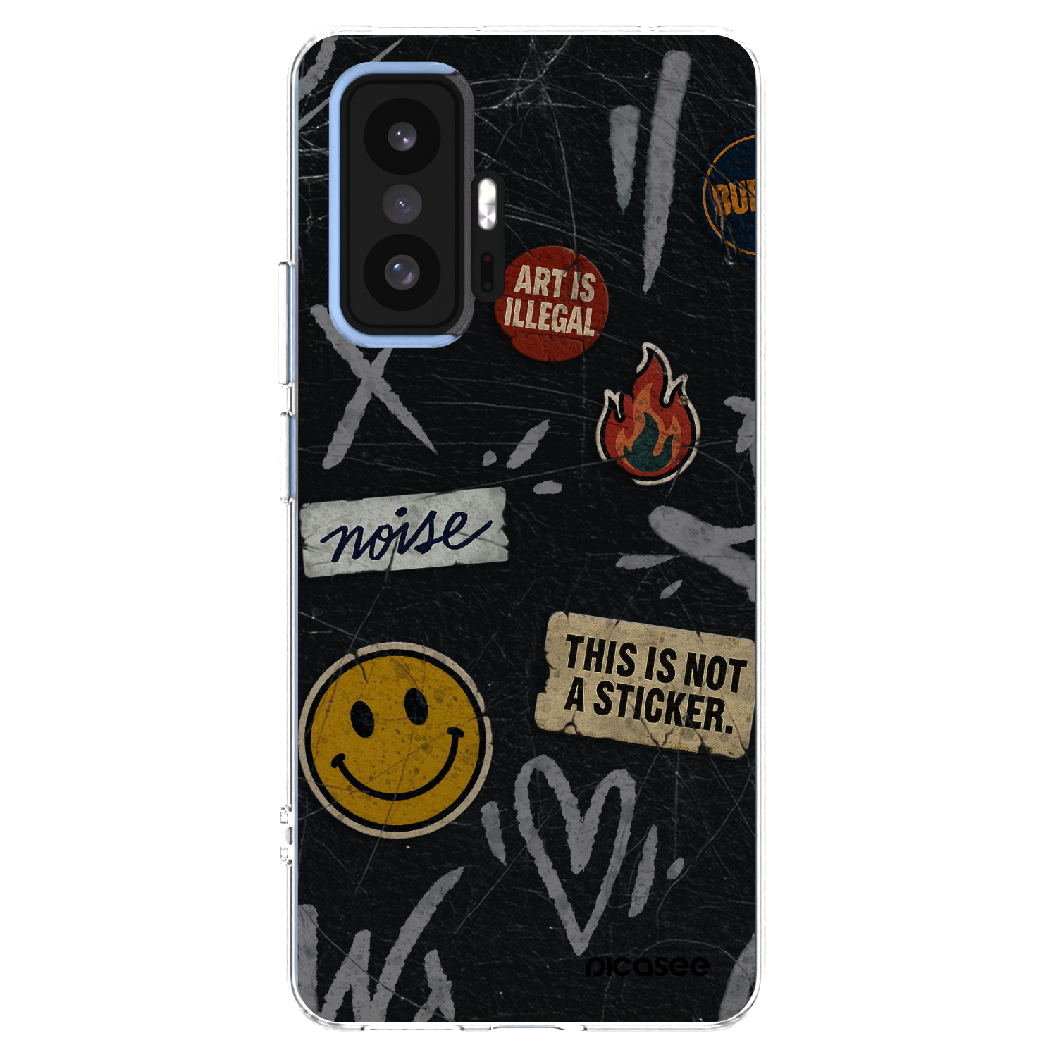 Picasee silikonski prozorni ovitek za Xiaomi 11T Pro - STICKERS x TAGS