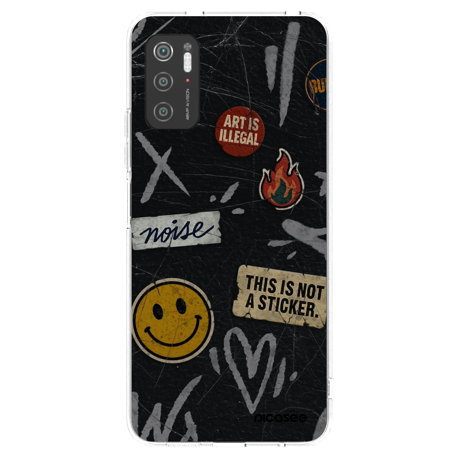Picasee silikonski prozorni ovitek za Xiaomi Poco M3 Pro 5G - STICKERS x TAGS