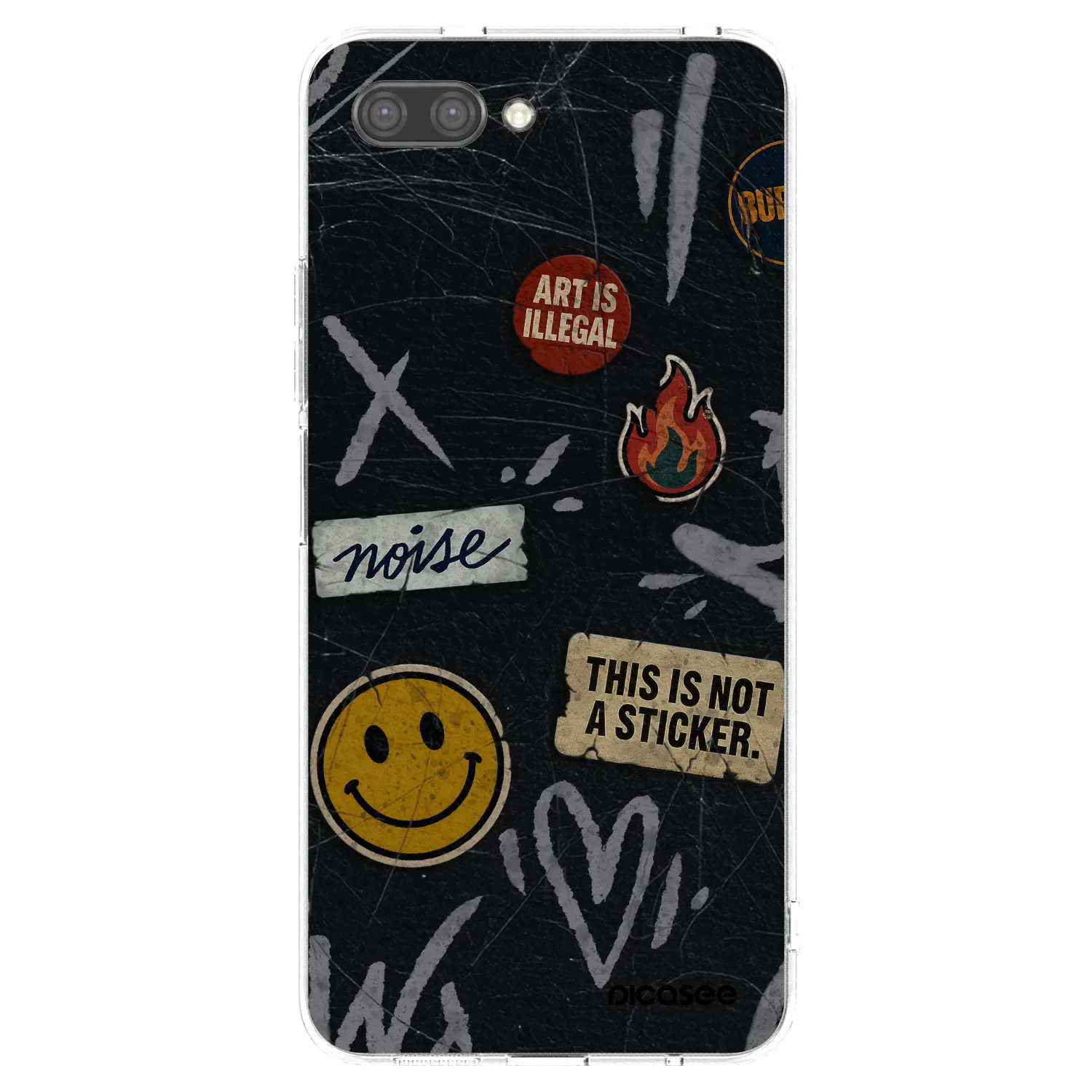 Picasee silikonski prozorni ovitek za Honor 10 - STICKERS x TAGS