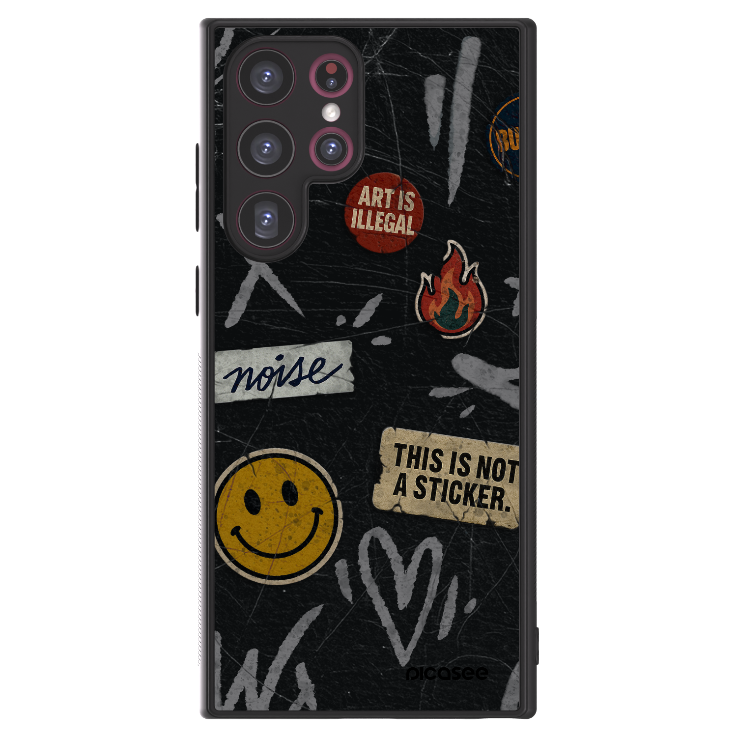 Picasee ULTIMATE CASE za Samsung Galaxy S22 Ultra 5G - STICKERS x TAGS