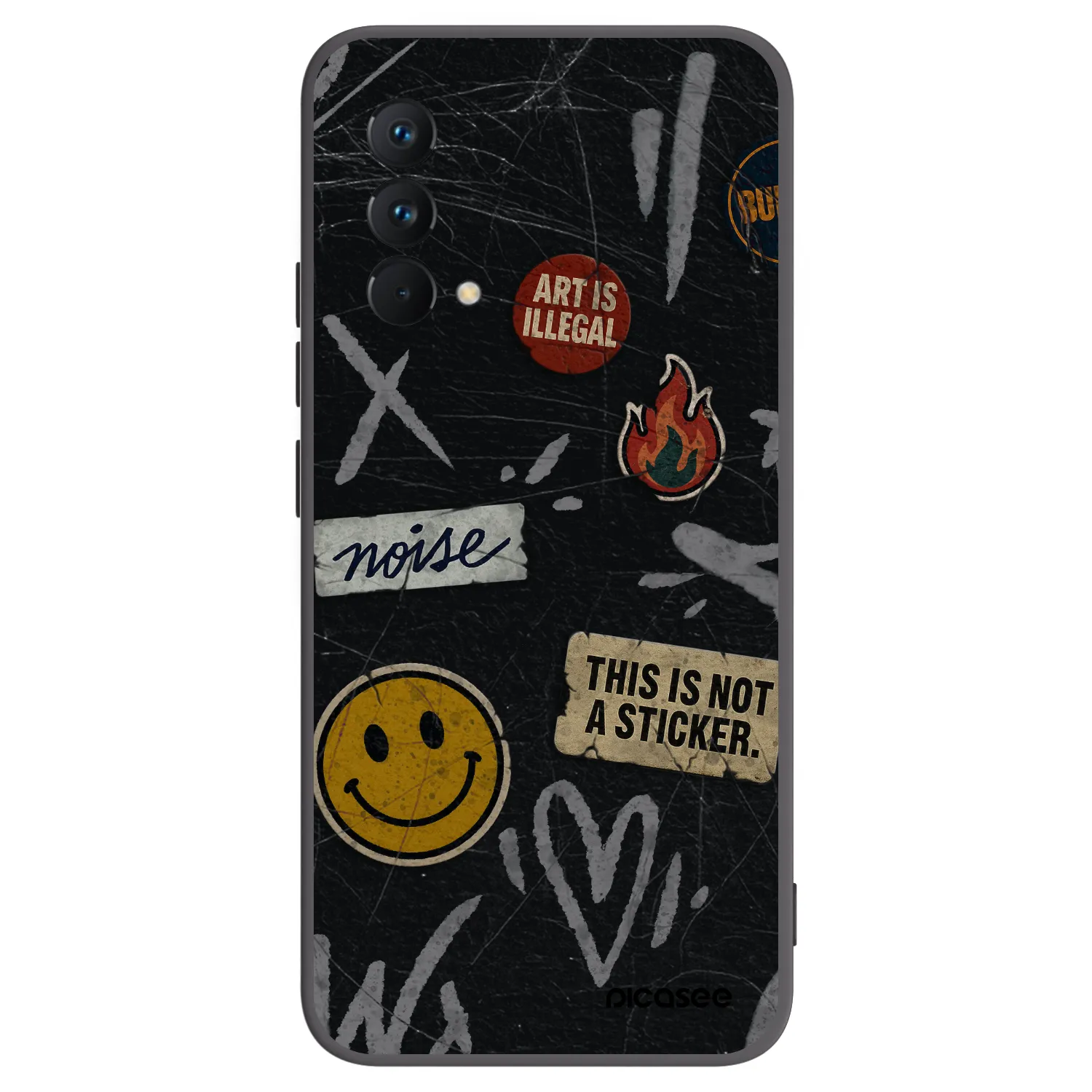Picasee silikonski črni ovitek za Realme GT Master Edition 5G - STICKERS x TAGS