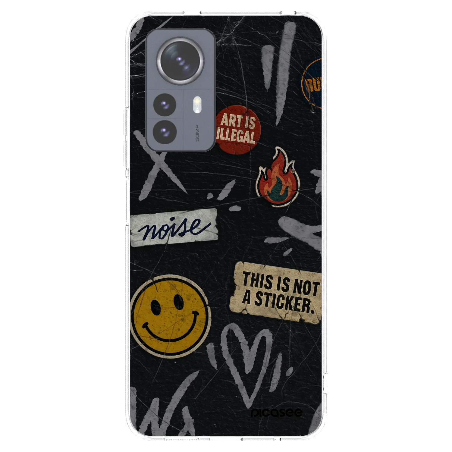 Picasee silikonski prozorni ovitek za Xiaomi 12 Pro - STICKERS x TAGS