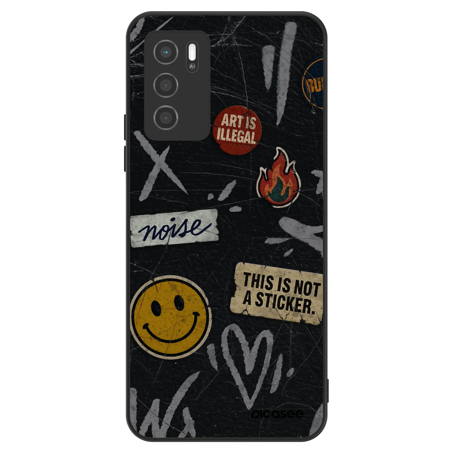 Picasee ULTIMATE CASE za OPPO A16s - STICKERS x TAGS
