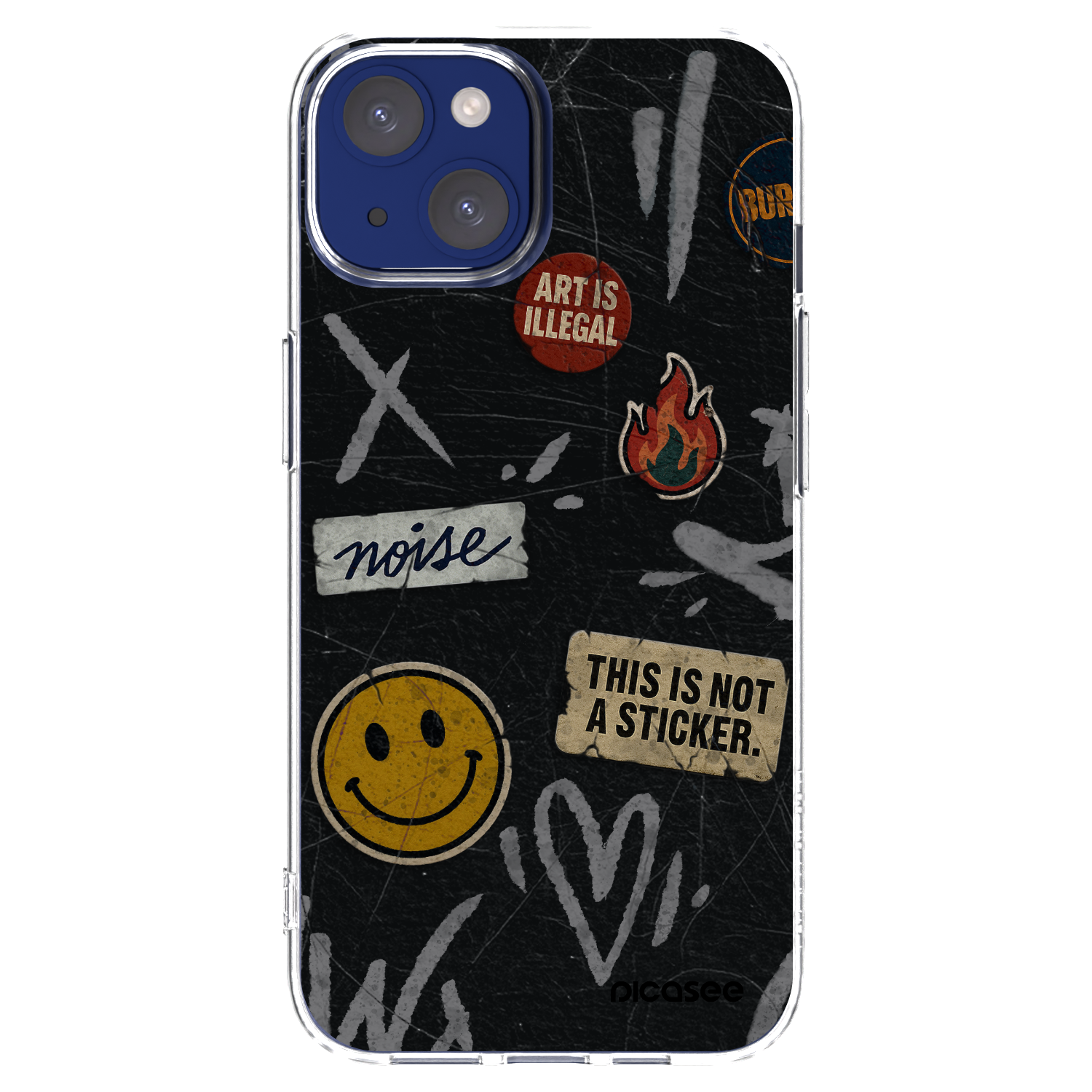 Picasee silikonski prozorni ovitek za Apple iPhone 14 - STICKERS x TAGS