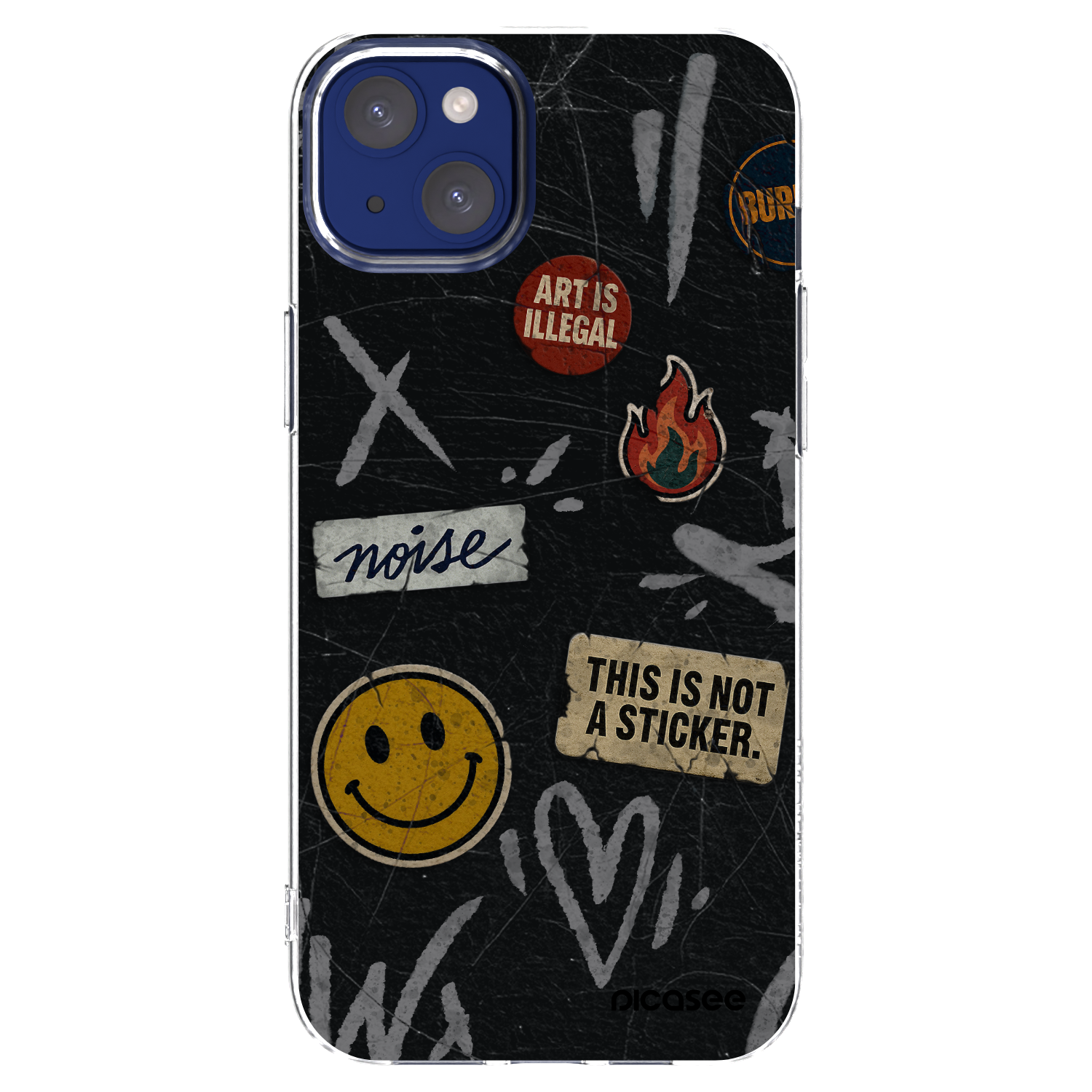 Picasee silikonski prozorni ovitek za Apple iPhone 14 Plus - STICKERS x TAGS