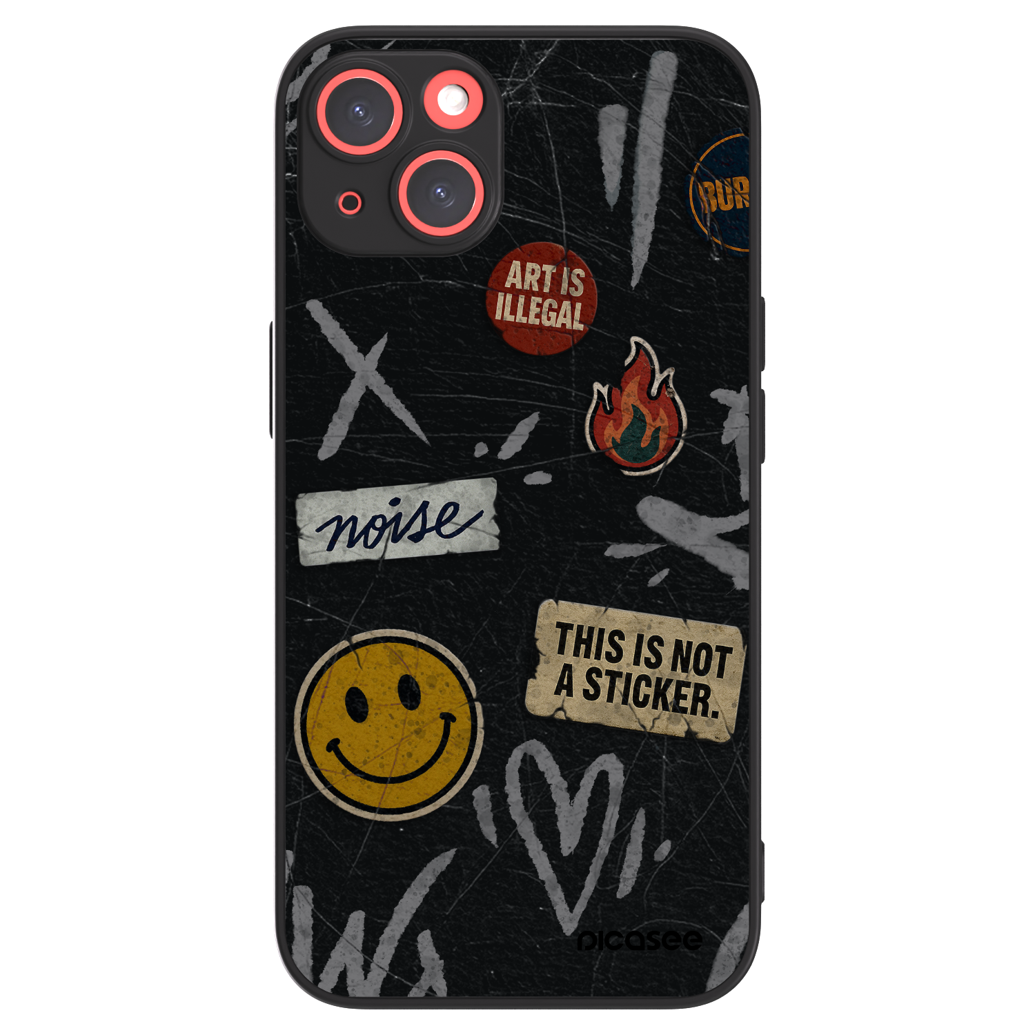 Picasee ULTIMATE CASE MagSafe za Apple iPhone 13 - STICKERS x TAGS