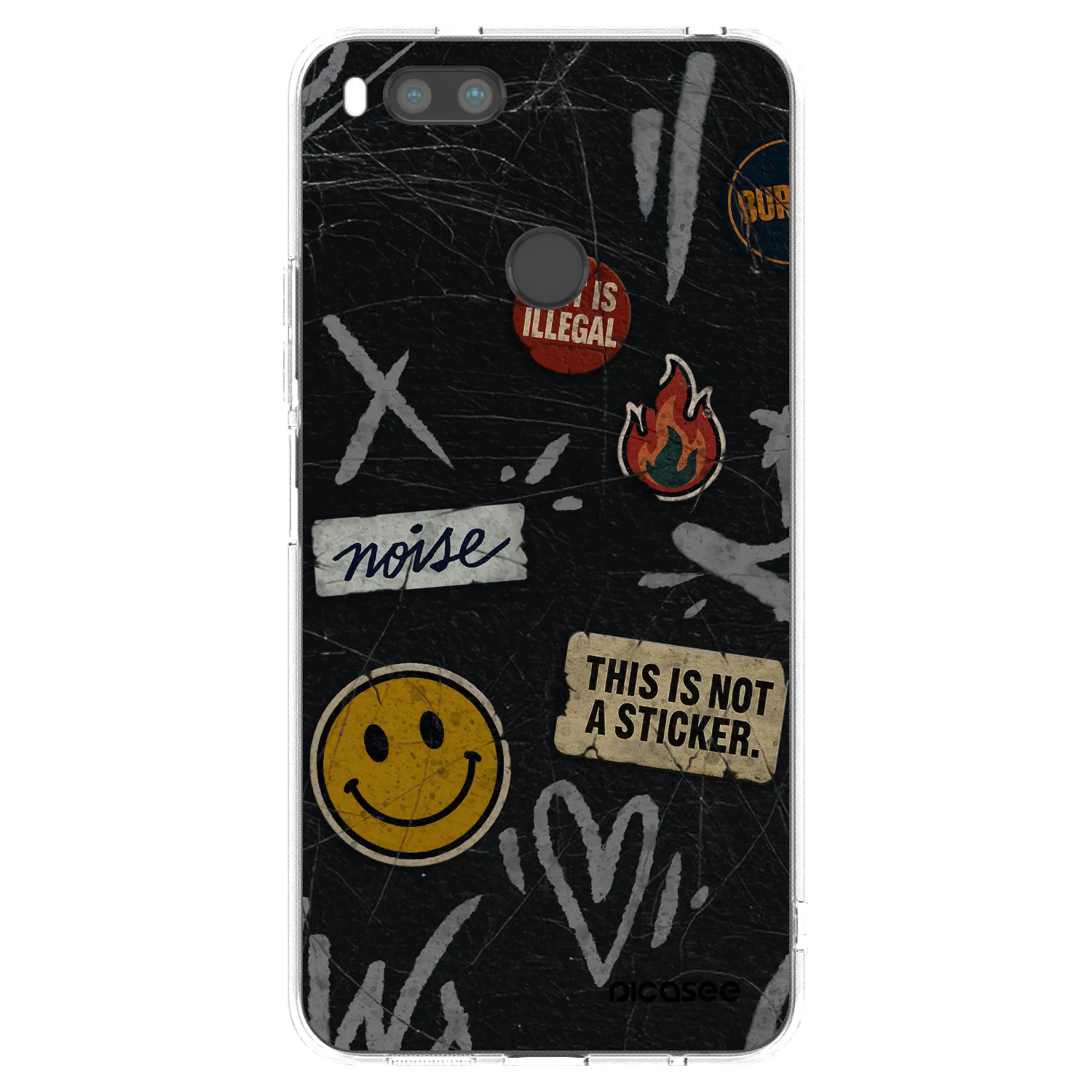 Picasee silikonski prozorni ovitek za Xiaomi Redmi A1 - STICKERS x TAGS