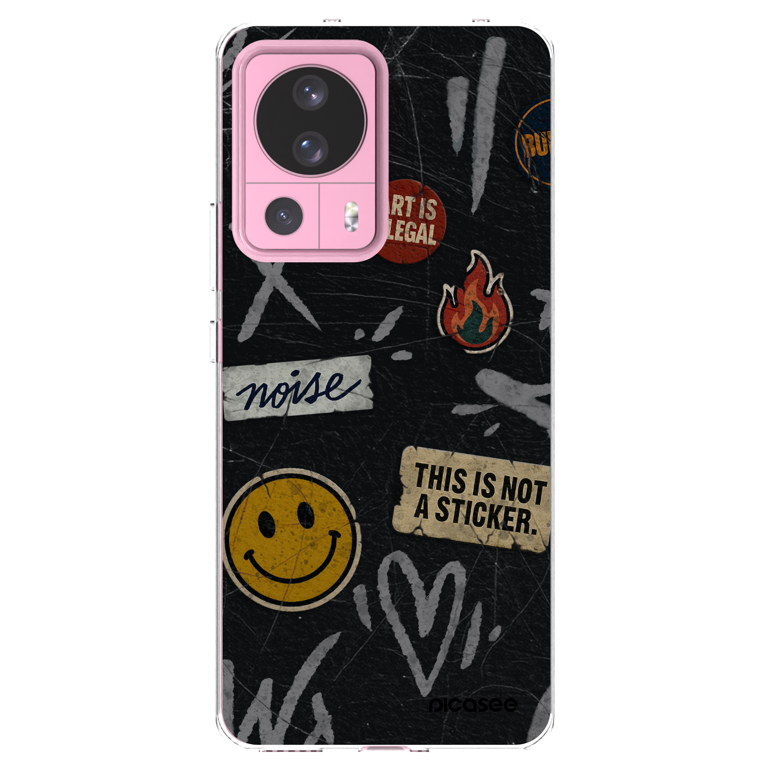 Picasee silikonski prozorni ovitek za Xiaomi 13 Lite - STICKERS x TAGS