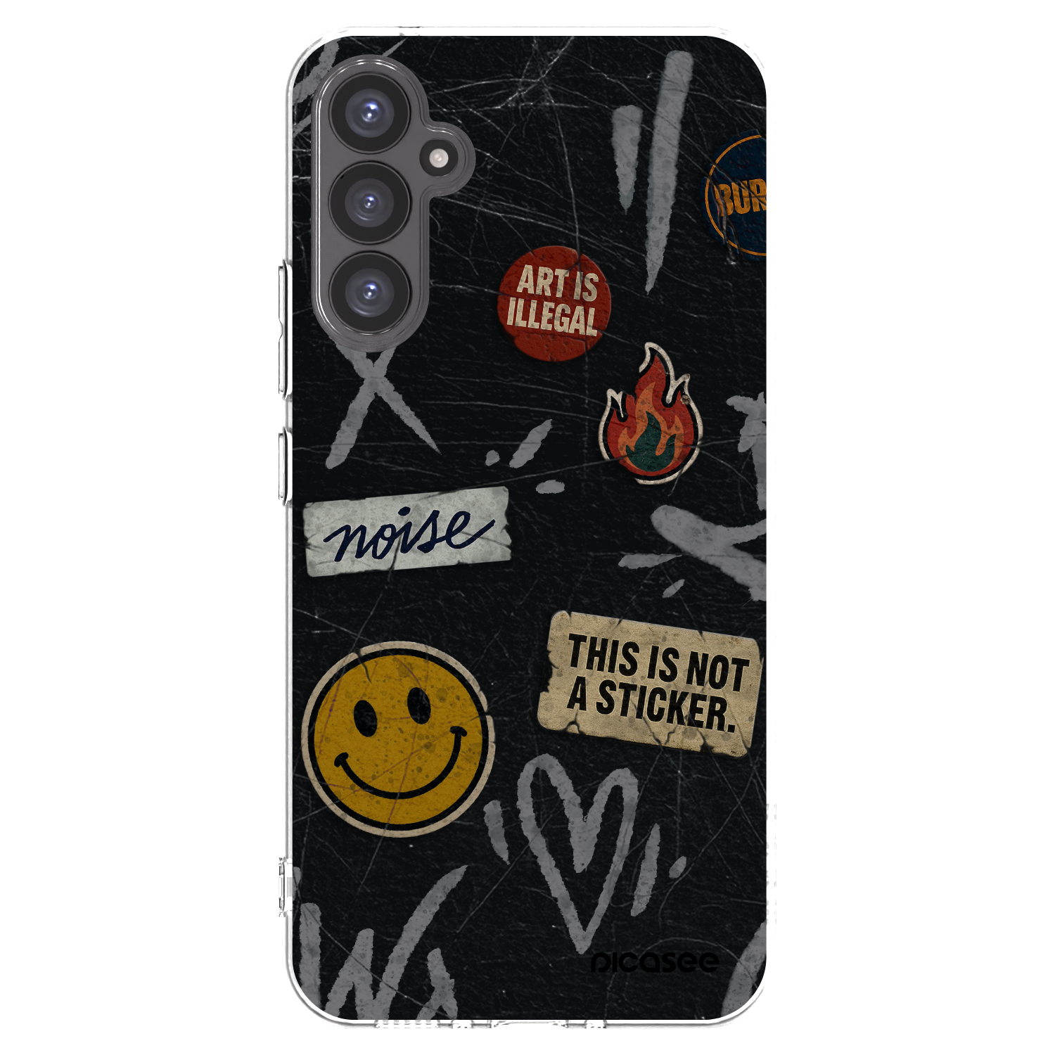 Picasee silikonski prozorni ovitek za Samsung Galaxy A34 5G A346B - STICKERS x TAGS