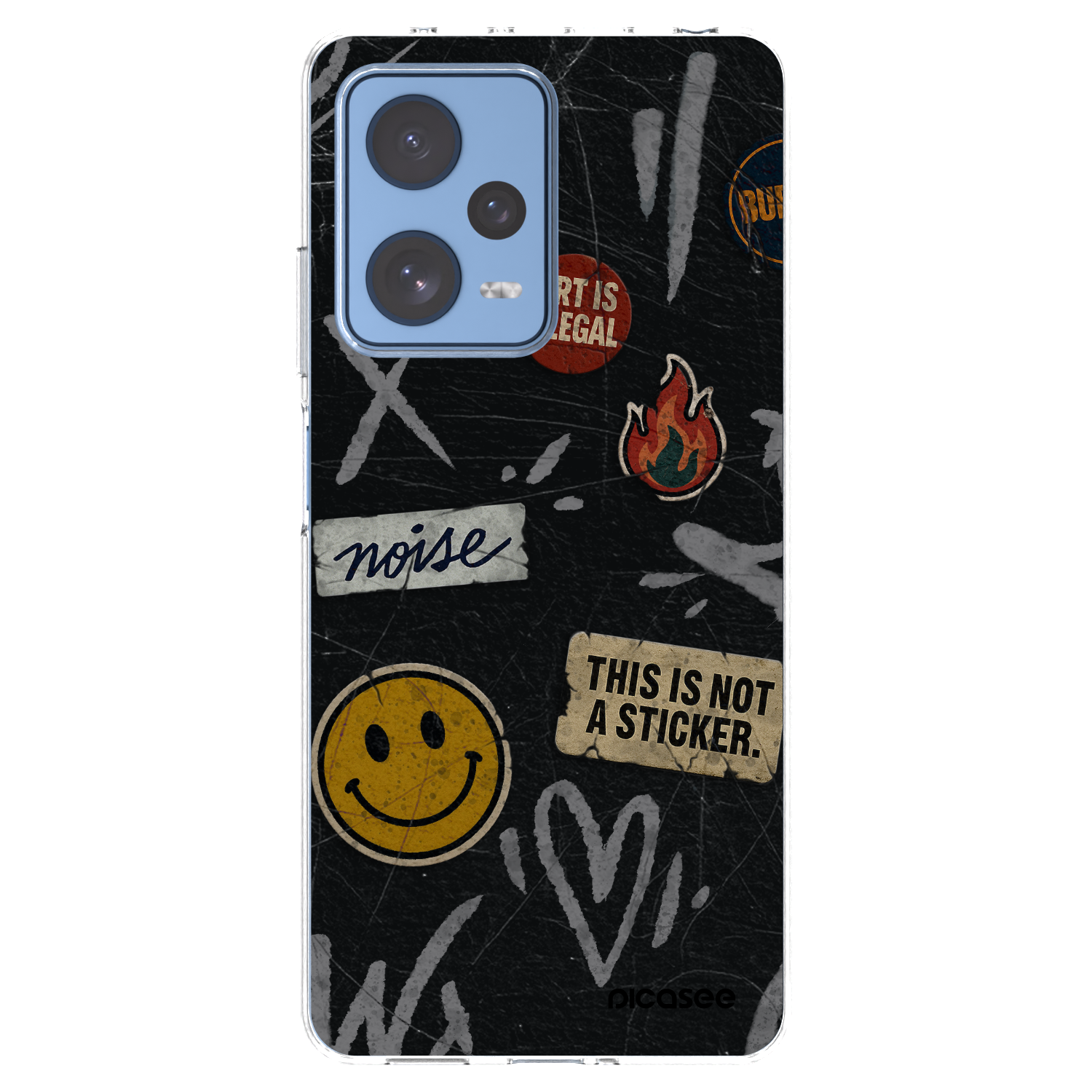 Picasee silikonski prozorni ovitek za Xiaomi Redmi Note 12 Pro 5G - STICKERS x TAGS