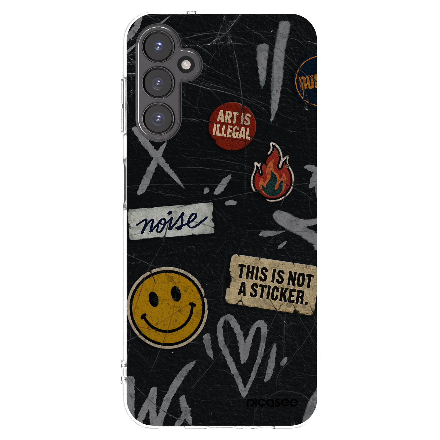 Picasee silikonski prozorni ovitek za Samsung Galaxy A14 4G A145R - STICKERS x TAGS