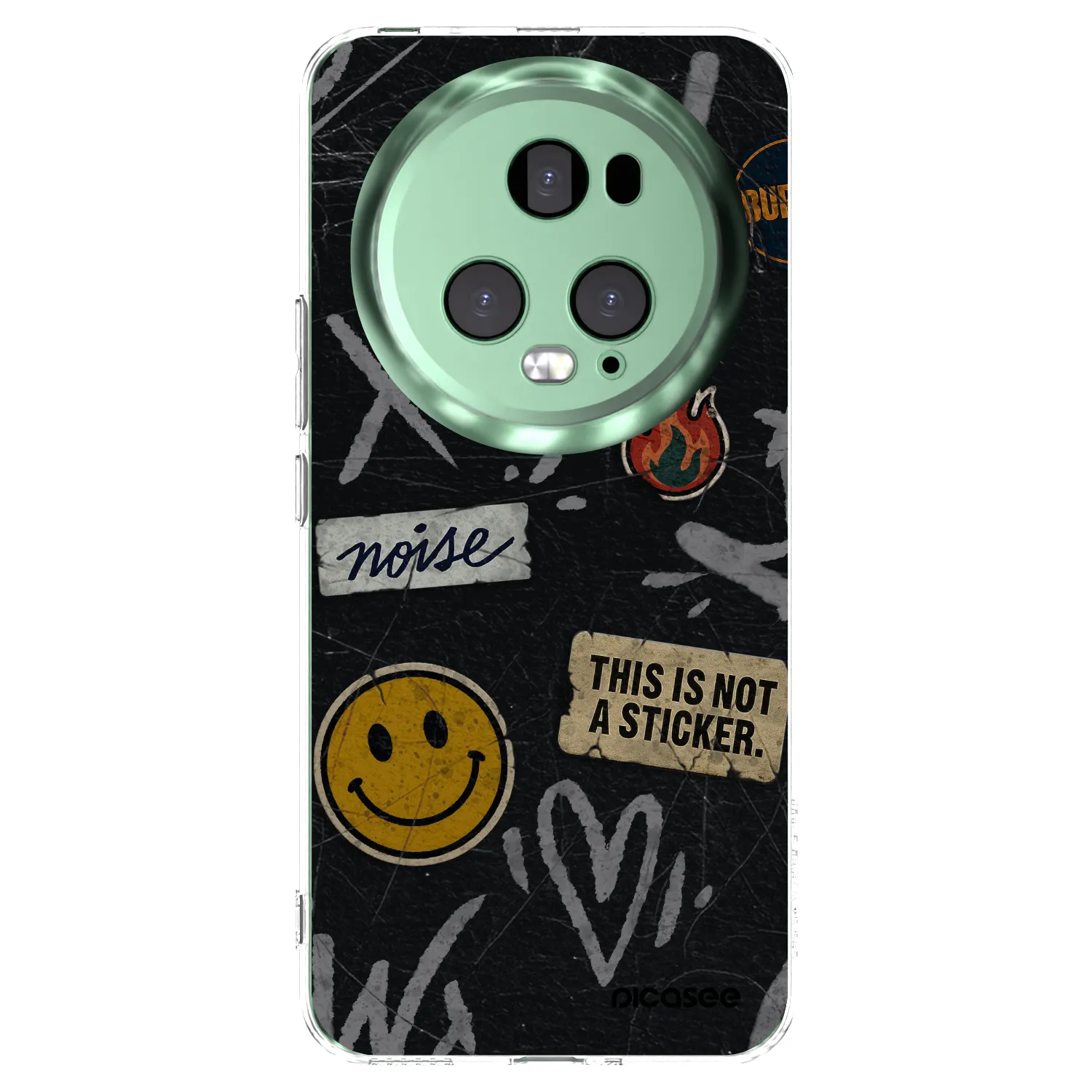 Picasee silikonski prozorni ovitek za Honor Magic5 Pro - STICKERS x TAGS