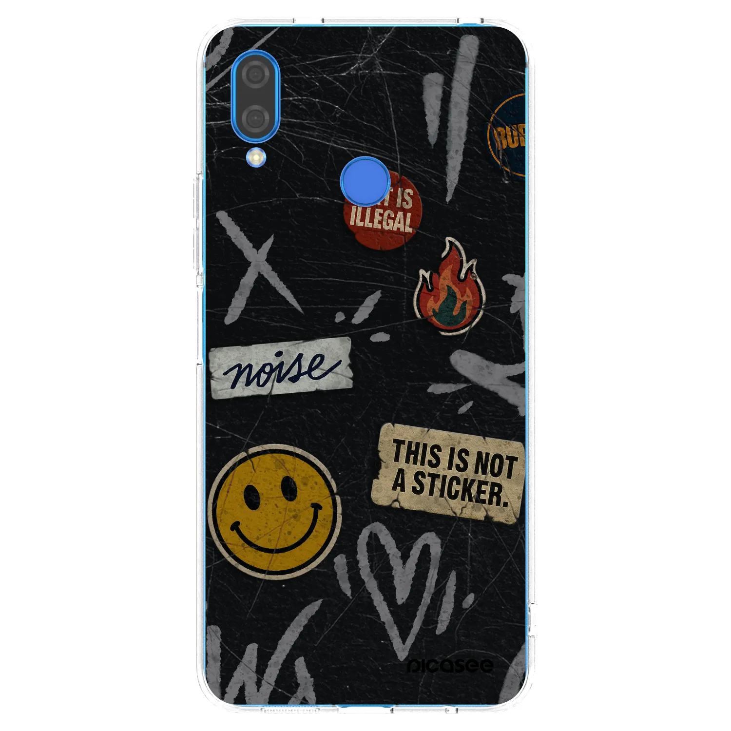 Picasee silikonski prozorni ovitek za Huawei Nova 3i - STICKERS x TAGS