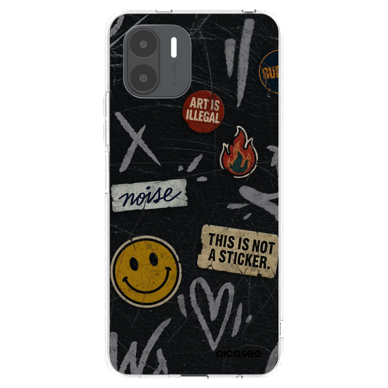 Picasee silikonski prozorni ovitek za Xiaomi Redmi A2 - STICKERS x TAGS