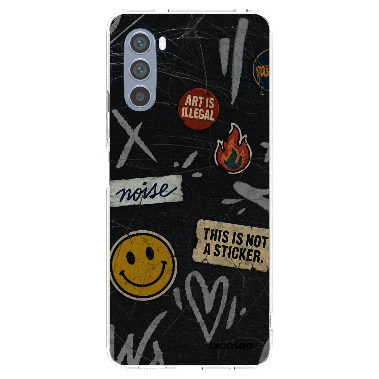 Picasee silikonski prozorni ovitek za Motorola Moto G62 - STICKERS x TAGS