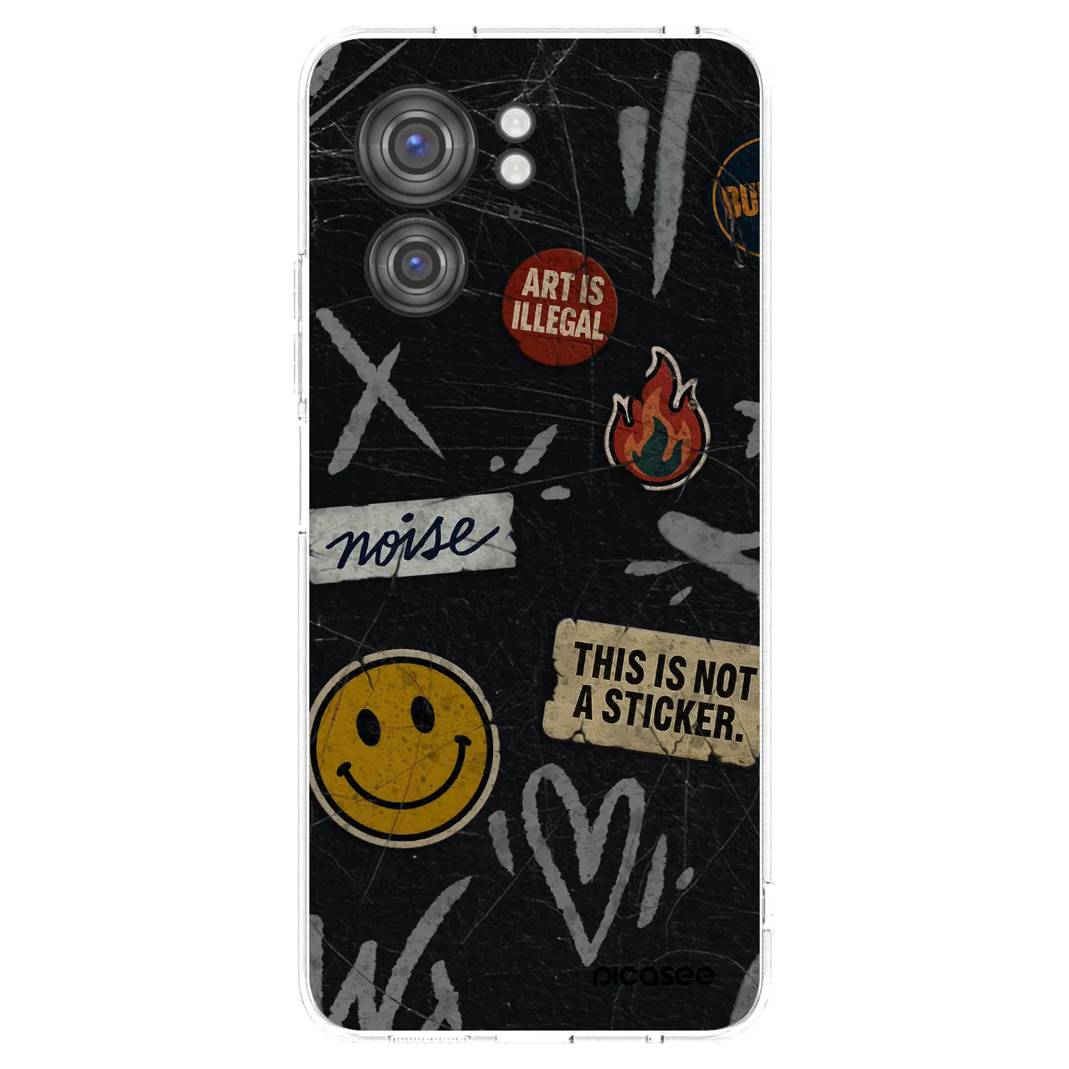Picasee silikonski prozorni ovitek za Motorola Edge 40 - STICKERS x TAGS