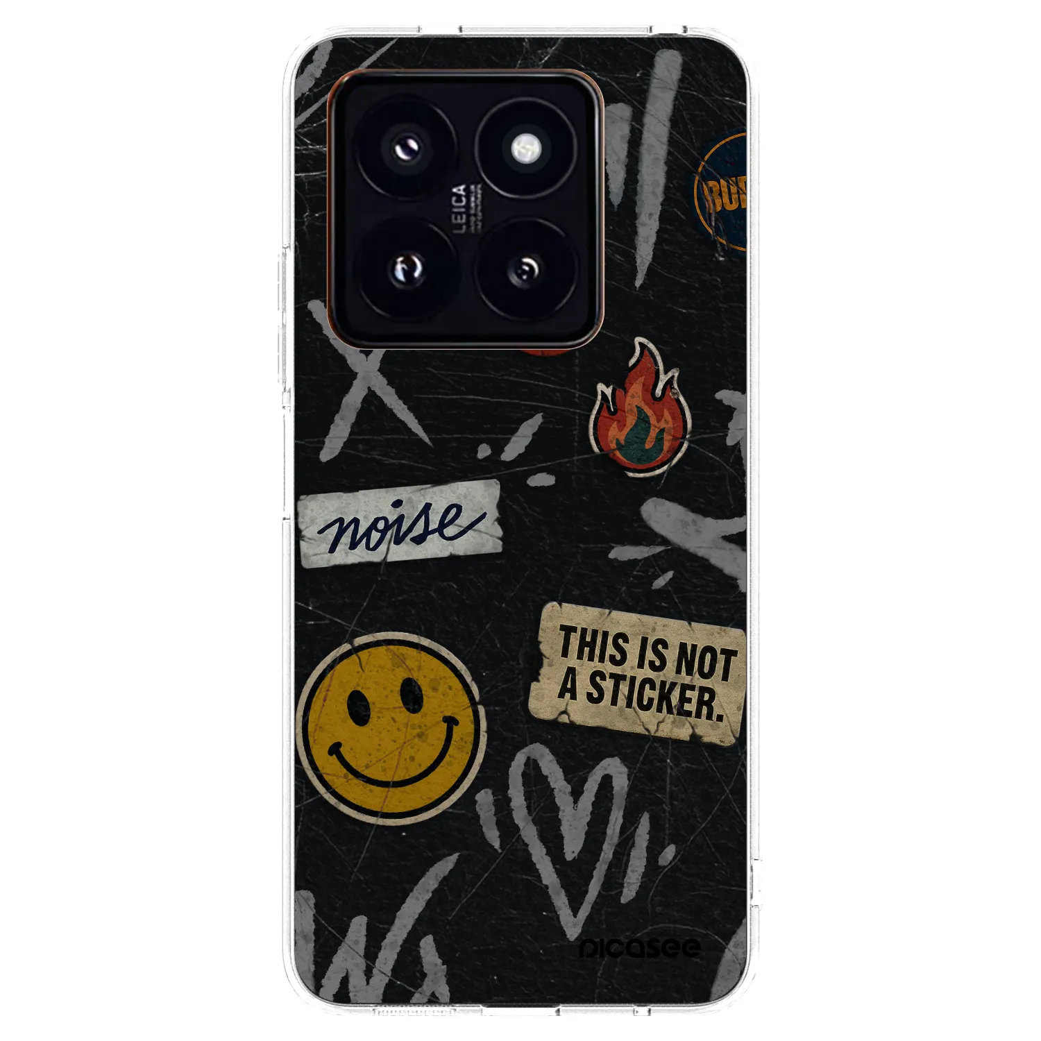 Picasee silikonski prozorni ovitek za Xiaomi 14 Pro - STICKERS x TAGS